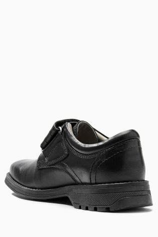 Black Single Strap Shoes (Older Boys)